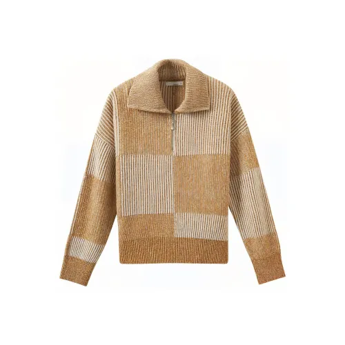 Inman Свет Груша Цветение Желтый Женские Свитеры