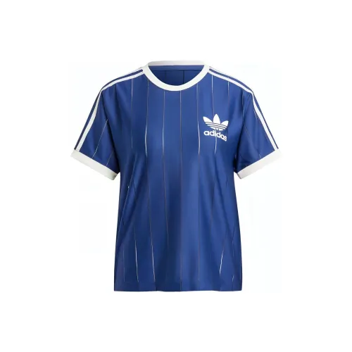 Adidas Originals 3 Stripes T-Shirt Женская Темно-синий