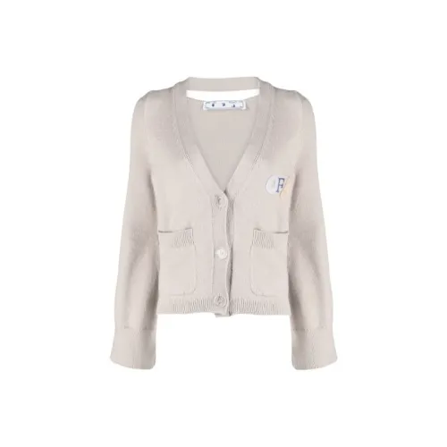 Off Белый SS21 Серый Женские Трикотаж