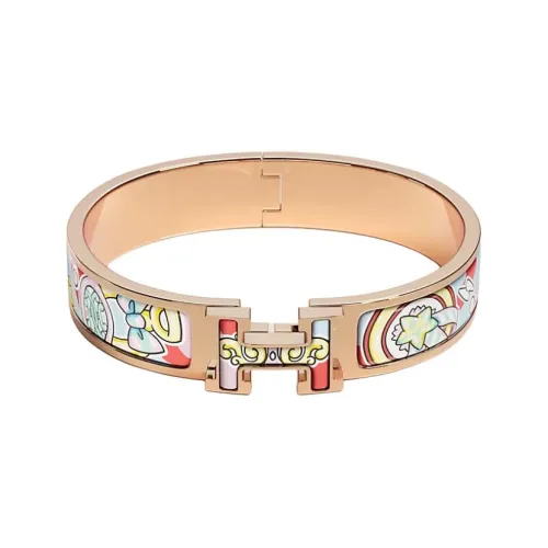 HERMES Эмаль Розовое золото тон покрытие браслеты женские розовое золото