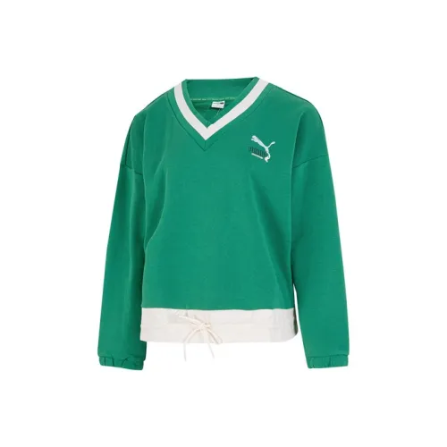 PUMA Свитшот Женские Amazon Зеленый