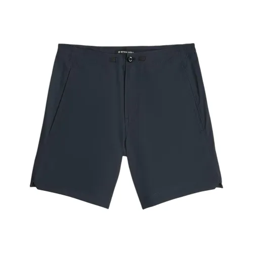 STAR RAW Повседневные шорты Мужские Темно-синие