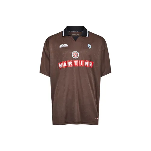 MARTINE ROSE FW24 Футбол Джерси Мужской Коричневый