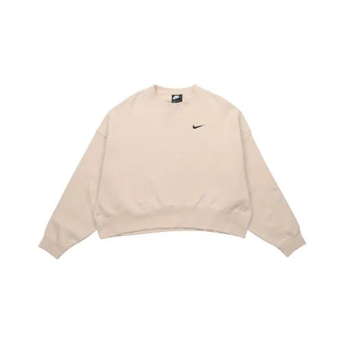 NIKE Экрю Женские Свитшоты