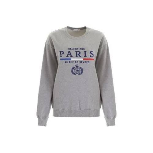 Balenciaga Толстовка Женская Серого цвета