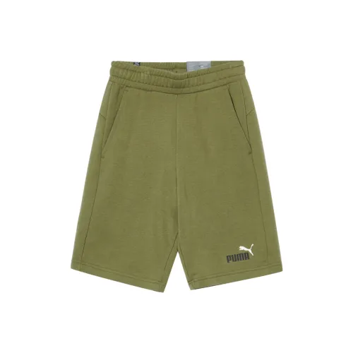 PUMA Повседневные шорты Мужские Темно-зеленый мох