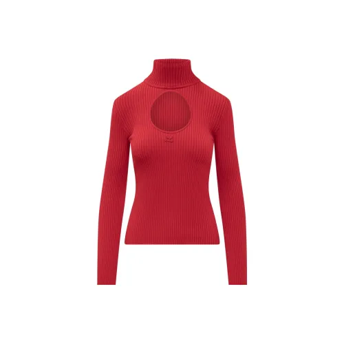 COURREGES Red Women's Sweaters COURREGES Красные Женские Свитера