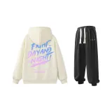 Комплект (Хаки Свитшот + Черные Спортивные Штаны)