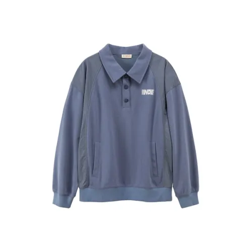 NO ONE ELSE Толстовка Женская Серо-Синяя