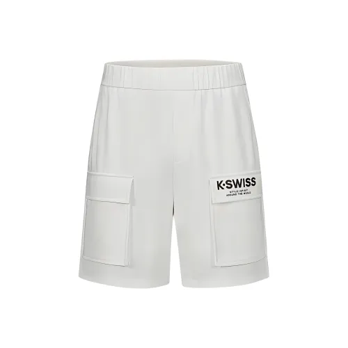 KSWISS Повседневные шорты Мужские Белые эвриалы