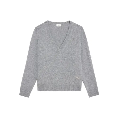 CELINE FW21 Кашемир Свитер Женский Серый