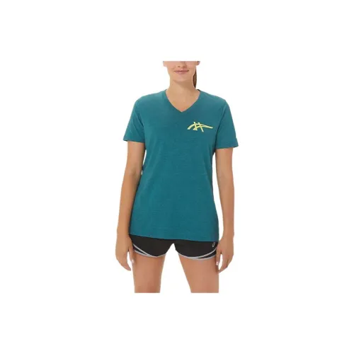 Asics HERITAGE AMERICANA Зеленые Женские Футболки