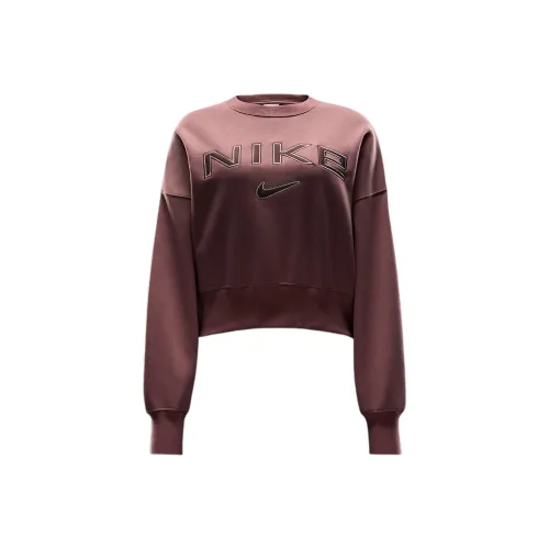 Nike Логотип Каньон Розовый/Светлый Earlwood Коричневый/Красно-коричневый Коричневый Женские Толстовки