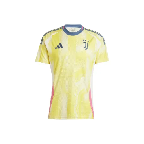 Adidas Juventus SS24 Away Jersey Футбол Джерси Мужской Желтый Белый