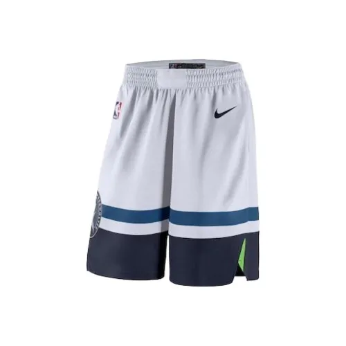 nike Minnesota Timberwolves Баскетбольные шорты Мужские Белые