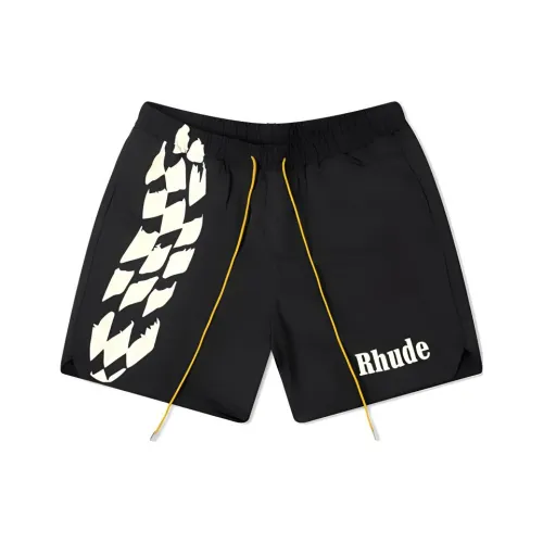 RHUDE Черные Мужские Повседневные Шорты