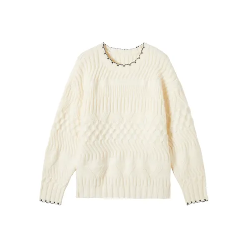 DIALOGUE Свитер Женские Элегантный Белый