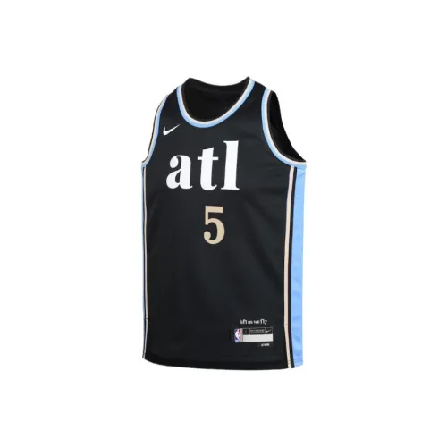 NBA x Nike Баскетбольная Джерси Atlanta Hawks Мужская Черная