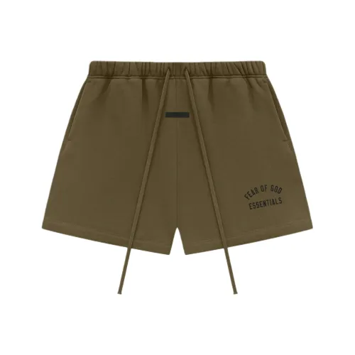 Fear of God ESSENTIALS Оливково-зеленый/Оливковый Мужские Повседневные Шорты