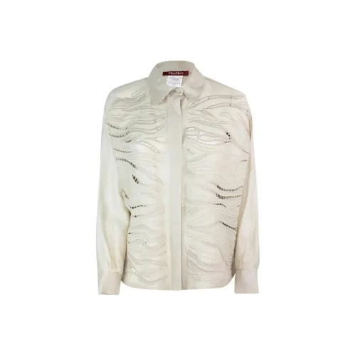 MaxMara Studio Рубашка Женская Бежевая