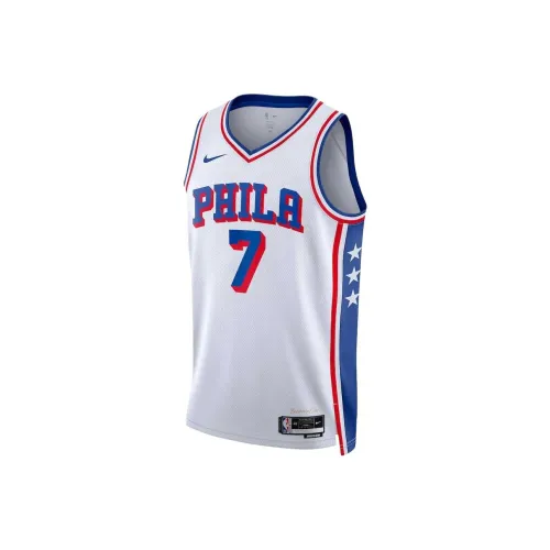 NBA Philadelphia 76ers SWINGMAN Fan Edition Баскетбольная Джерси Унисекс Белый