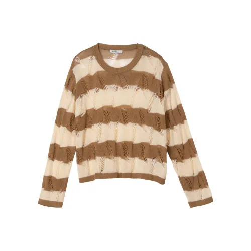 FAWENXIANGZI Свитер Женский Хаки