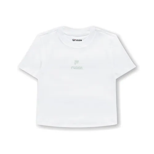 FILA FUSION SS24 T Рубашка Женская Стандартная Белая