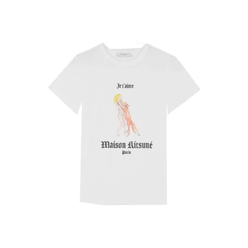 Maison Kitsune Maison Kitsuné X OLYMPIA Le Коричневый Рукав с оборванным плечом T Рубашка Женская