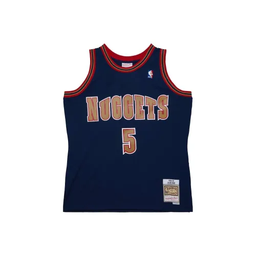 MITCHELL NESS Mitchell Ness NBA series Jalen Розовый Баскетбольная Джерси Мужская Морской Синий