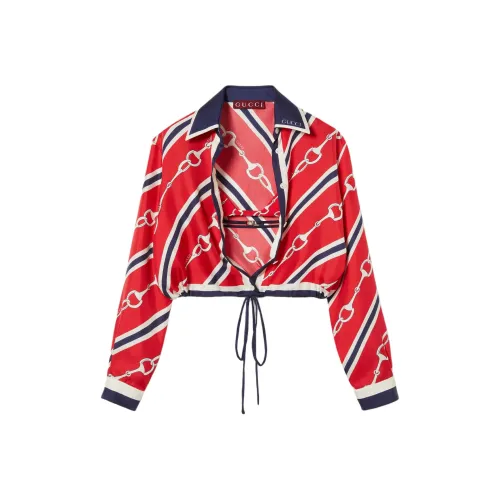 Gucci красные женские рубашки