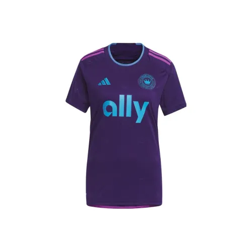 Adidas Темно-фиолетовые Женские Футболки