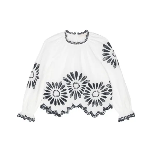 Ulla Johnson Рубашка Женская Белая