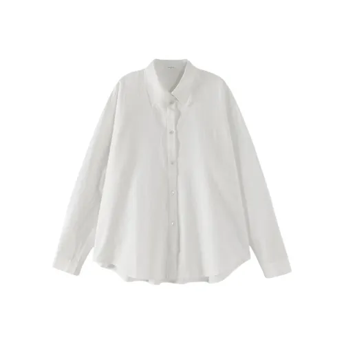 Hacikis Хлопок Белый Женские Рубашки