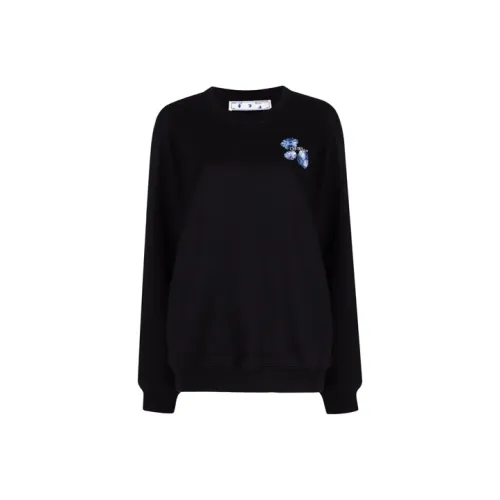 Off Белый FW21 Черный Женские Толстовки
