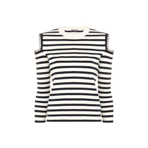 Alexander McQueen Свитер Женский Черный Белый