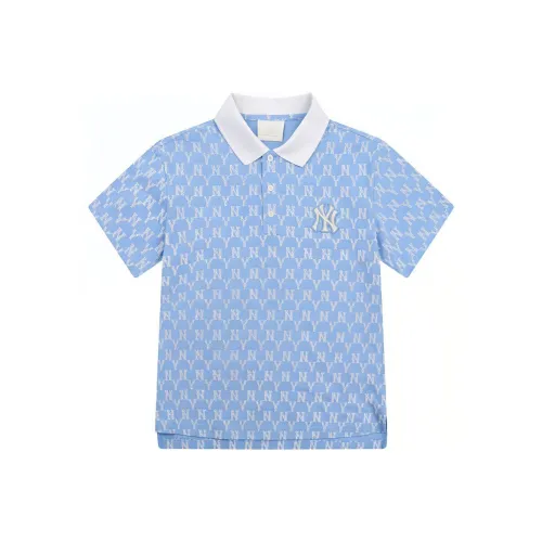 Mlb Old Flower Поло Женское Небесно-Синий