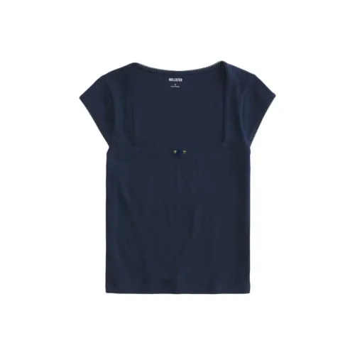 Hollister Стандартная футболка женская морской синий