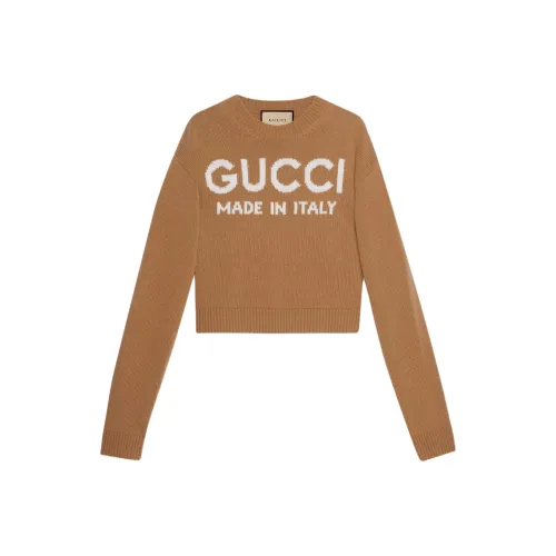 GUCCI Свитер Женский Имбирно-Желтый