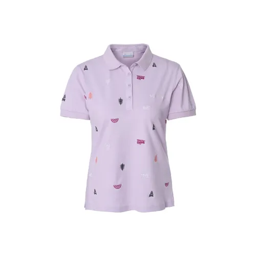 Коллаборация Columbia City Outdoor Collection Светло-фиолетовое Женское Поло