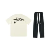 Комплект одежды (Абрикос Черный с вышивкой + Черные штаны)