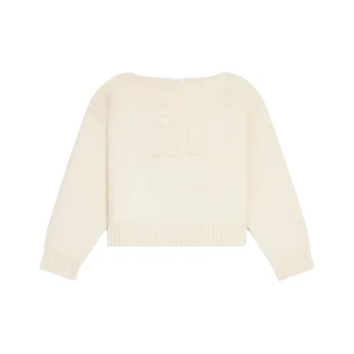 CELINE Экрю Женские Свитеры