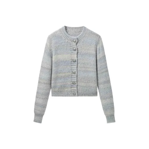 Small Grains Свитер Женский Светло-Синий Серый