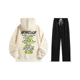 Комплект (абрикосовый топ+черные брюки)