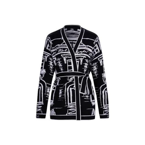 Karl Lagerfeld SS25 Свитер Женский Черный Белый