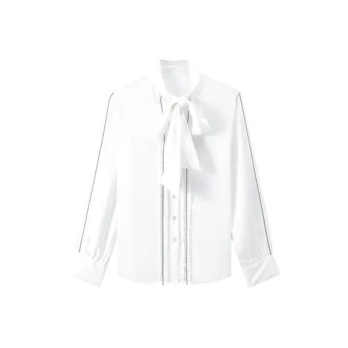 LUOMENG Белые Женские Рубашки