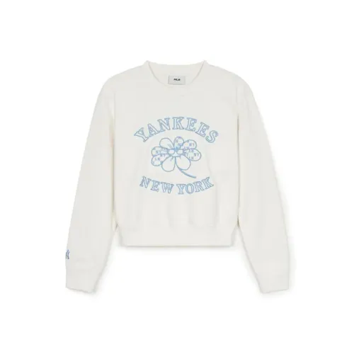 Mlb Base Logo Нью-Йорк Янкис Трикотаж Женские Крем