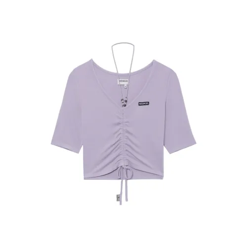 MUSIUM DIV Т-рубашка с оборванным рукавом женская