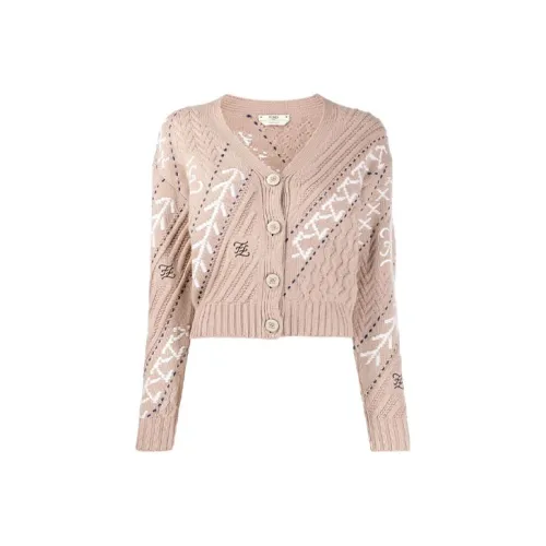 FENDI Верблюжий Женские Кашемировые Свитеры