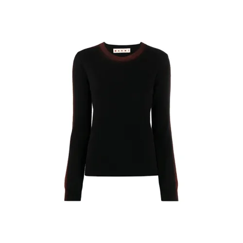 MARNI FW21 Slim Fit Свитер Женский Черный