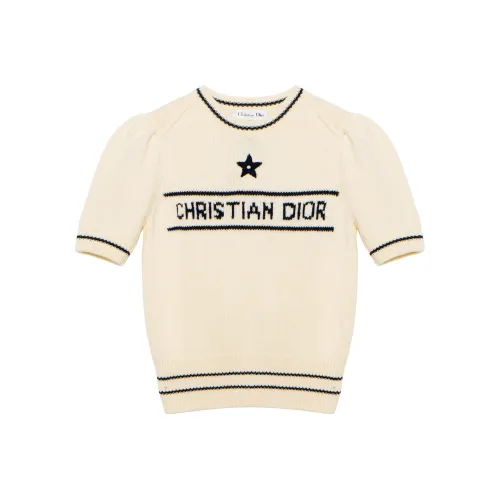 DIOR Quarterly New Products Бежевый Женские Кашемировые Свитера